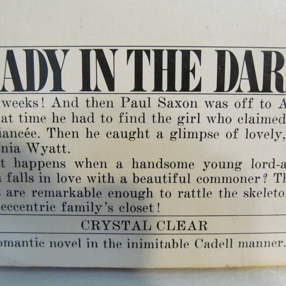 Crystal Clear by Elizabeth Cadell Vintage Paperback 1973 Bantam PB - Picture 6 of 16